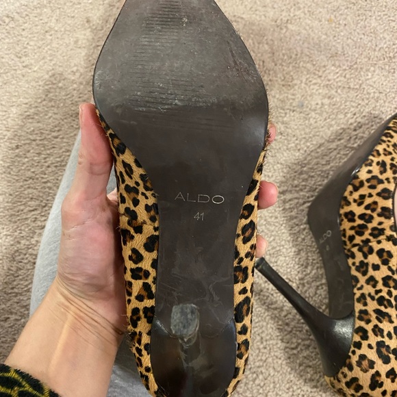 Aldo pony hair leopard heels 4in - Picture 8 of 8